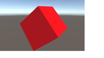 پوستر Vibrating Red Cube