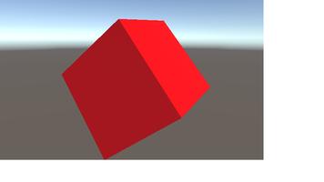 Vibrating Red Cube पोस्टर