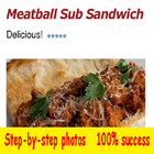 Health Meatball Sub Sandwich Zeichen