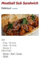 پوستر Health Meatball Sub Sandwich