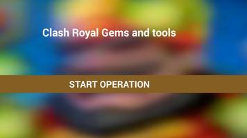 Gems,Coins Clash Royal prank الملصق