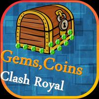 1 Schermata Gems,Coins Clash Royal prank