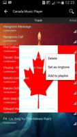 Canada Music Player capture d'écran 1