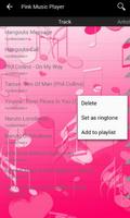 Pink Music Player capture d'écran 1