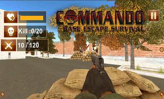 Commando Base Escape Survival Plakat