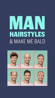 पुरुष हेयरस्टाइल - बाल्ड बालों पोस्टर