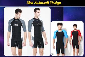 Men Swimsuit Design Affiche
