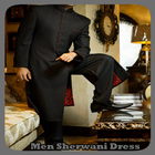 Lelaki Sherwani Pakaian ikon