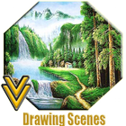 Drawing a scenery simgesi
