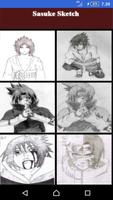 Menggambar Sasuke Uchiha Affiche