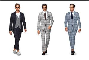 Men's Suit Model Design poster