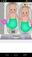 mermaid baby twins games poster