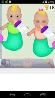 mermaid baby twins games ảnh chụp màn hình 2