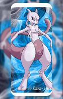 Mewtwo Wallpaper art HD โปสเตอร์