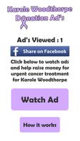 Karole Woodthorpe fundraising plakat