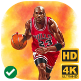 Michael Jordan Wallpapers HD 4K icône