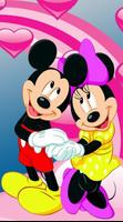 Mickey Love Pink Wallpaper পোস্টার