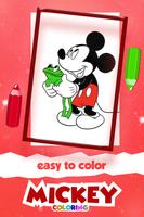Mickey Coloring Game For Mouse Affiche