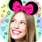 Minni Bowknot Photo Stickers icon