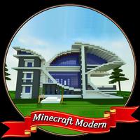 Poster Modern House Of Minecraft