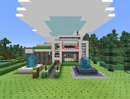 Casa moderna de Minecraft captura de pantalla 2