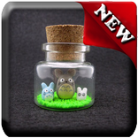 Mini botella de artesanía