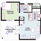 Minimalist ev planı tasarımlar simgesi