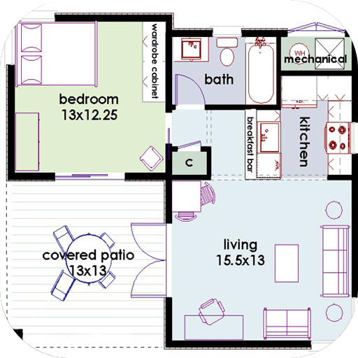 Diseños minimalistas del plan