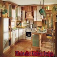 Minimalistyczny projekt kuchni plakat