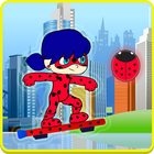Ninja Girl Hoverboard Gadget أيقونة