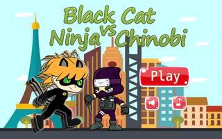 Black Cat Ninja VS Chinobi تصوير الشاشة 1
