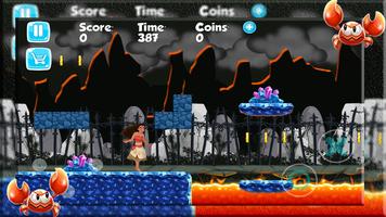 Princess Moana  Adventure run world screenshot 3