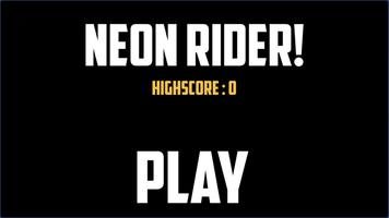 Rider on Neon poster
