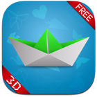 Origami Boat 3D Paper Folding icon
