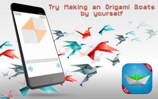 Origami Boat 3D Paper Folding capture d'écran 2