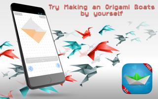 Origami Boat 3D Paper Folding capture d'écran 3