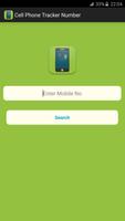 Cell Phone Tracker Number Poster