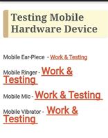 برنامه‌نما Mobile Components Testing عکس از صفحه