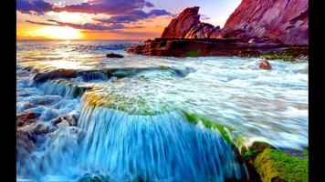 Waterfall. Nature Wallpapers capture d'écran 3