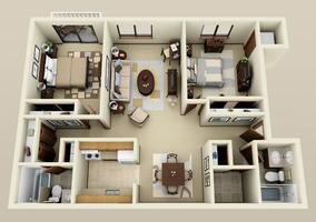 Model Home 3D imagem de tela 3