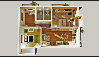 Model Home 3D পোস্টার