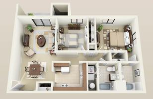 Model Home 3D imagem de tela 1