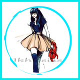 Models Fashion Designs Sketches icon