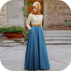 Diseño moderno de ropa musulmana icono