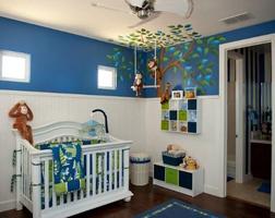 غرفة الطفل الحديثة التصميم الملصق