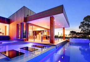 Modern Pool House Design poster