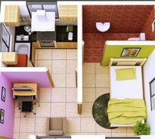 Modern Small House Plans پوسٹر