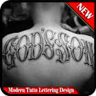 Modern Tatto Lettering Design icon