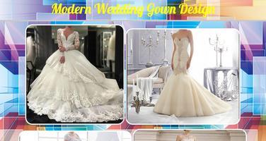 Modern Wedding Gown Design পোস্টার