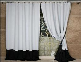 Modern Window Curtain Design โปสเตอร์